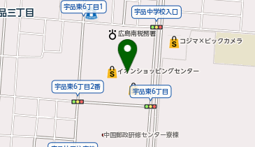 auショップイオン宇品の地図画像