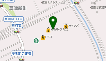 au Style LECT広島T-SITEの地図画像