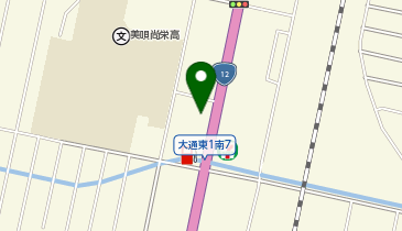 auショップ美唄の地図画像