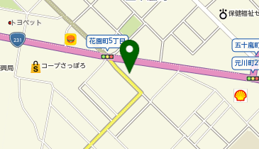 auショップ留萌の地図画像