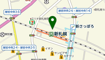 auショップ新さっぽろデュオの地図画像