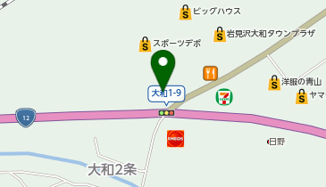 auショップ岩見沢の地図画像