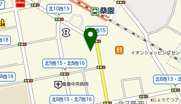 auショップ桑園駅前の地図画像