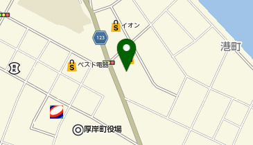 auショップ厚岸の地図画像