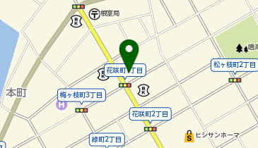 auショップ根室の地図画像