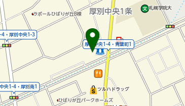 auショップ厚別中央の地図画像