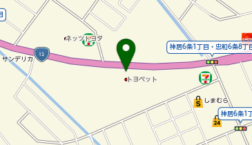 PiPit 旭川トヨペット株式会社 神居店の地図画像