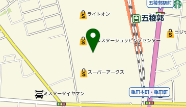 au Style 函館ポールスターの地図画像