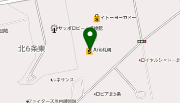 auショップアリオ札幌の地図画像