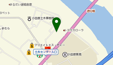 PiPit トヨタカローラ神奈川株式会社 小田原店の地図画像