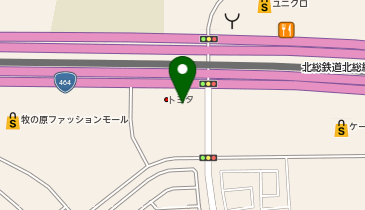 PiPit 千葉トヨタ自動車株式会社 千葉ニュータウン店の地図画像