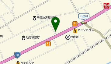 auショップ八日市場の地図画像