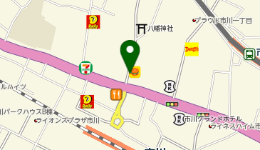 auショップ市川の地図画像