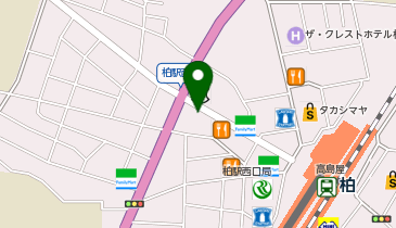 auショップ柏西口の地図画像