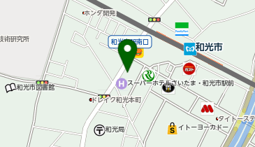 auショップ和光の地図画像