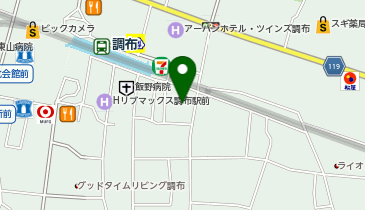 au Style 調布駅前の地図画像