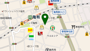 auショップ亀有の地図画像