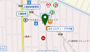 auショップ三鷹の地図画像