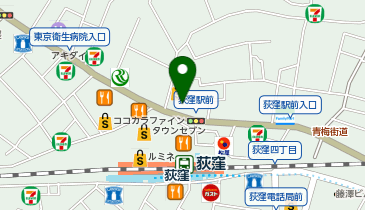 au Style 荻窪駅前の地図画像