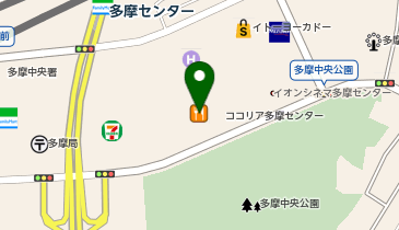 auショップココリア多摩センターの地図画像