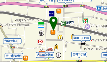 auショップ府中の地図画像