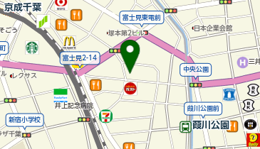 auショップ千葉の地図画像