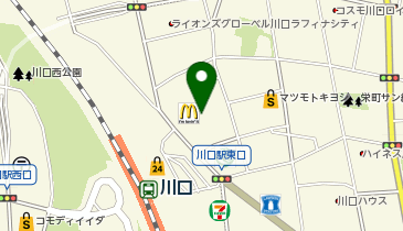 auショップ川口の地図画像
