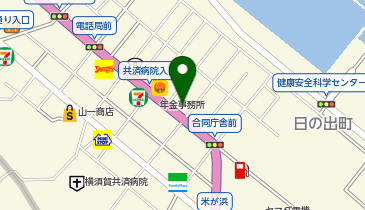 auショップ横須賀の地図画像