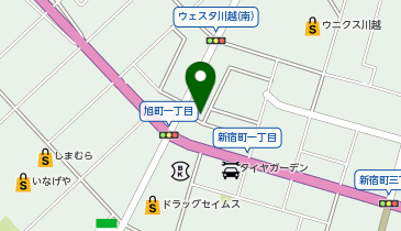 auショップ川越の地図画像