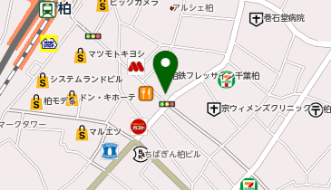 auショップ柏の地図画像