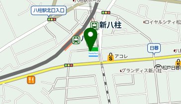 auショップ新八柱の地図画像