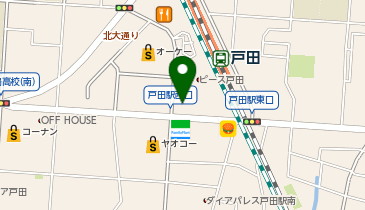 auショップ戸田の地図画像