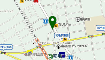 auショップ稲毛の地図画像