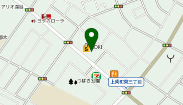 auショップ深谷の地図画像