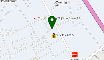 auショップ野田の地図画像