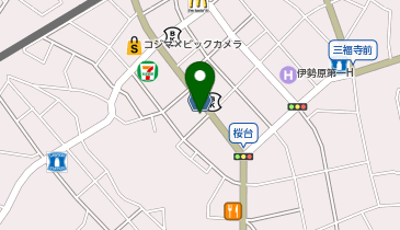 auショップ伊勢原の地図画像