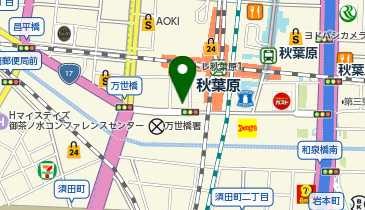 auショップ秋葉原電気街口の地図画像