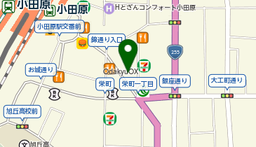 auショップ小田原の地図画像