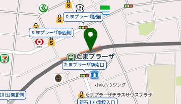 auショップたまプラーザの地図画像