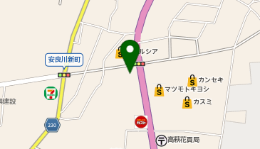 auショップ高萩の地図画像