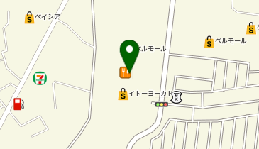 auショップベルモール宇都宮の地図画像