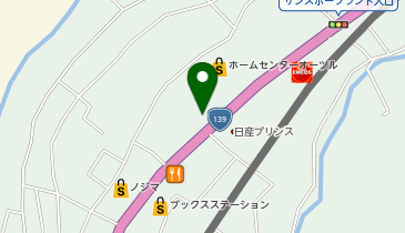 auショップ都留の地図画像