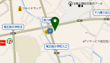 auショップ甲斐竜王の地図画像