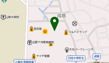 auショップイオンタウン山梨中央の地図画像