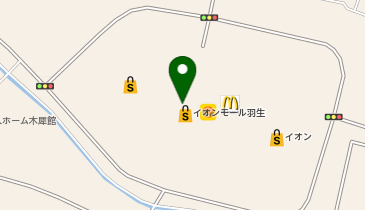 auショップイオンモール羽生の地図画像