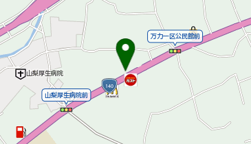 auショップ山梨万力の地図画像