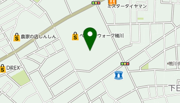 auショップベニバナウォーク桶川の地図画像