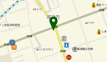 auショップ新潟とやのの地図画像