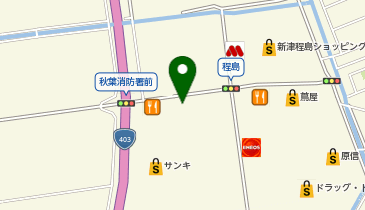 auショップ新津の地図画像