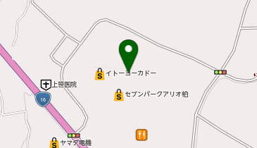 auショップセブンパークアリオ柏の地図画像